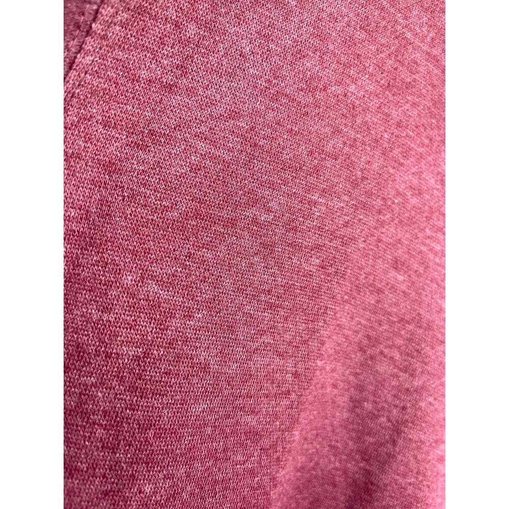 Exist Mens Heather Burgundy Purple Long Sleeve 1/4 Zip Pullover Sweatshirt NEW L - Picture 9 of 11